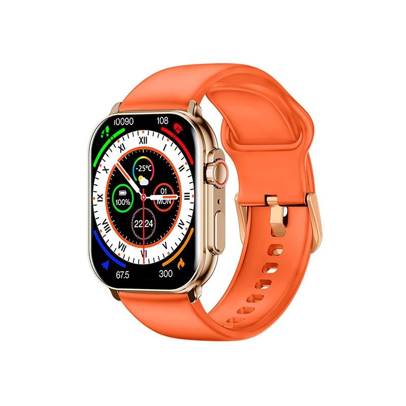 miki SF1 Smart Watch (Bluetooth Calling) – Gold Color